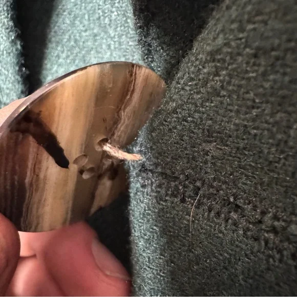 Vintage Victorian Forest-Green Wool Cloak - Picture 6 of 15